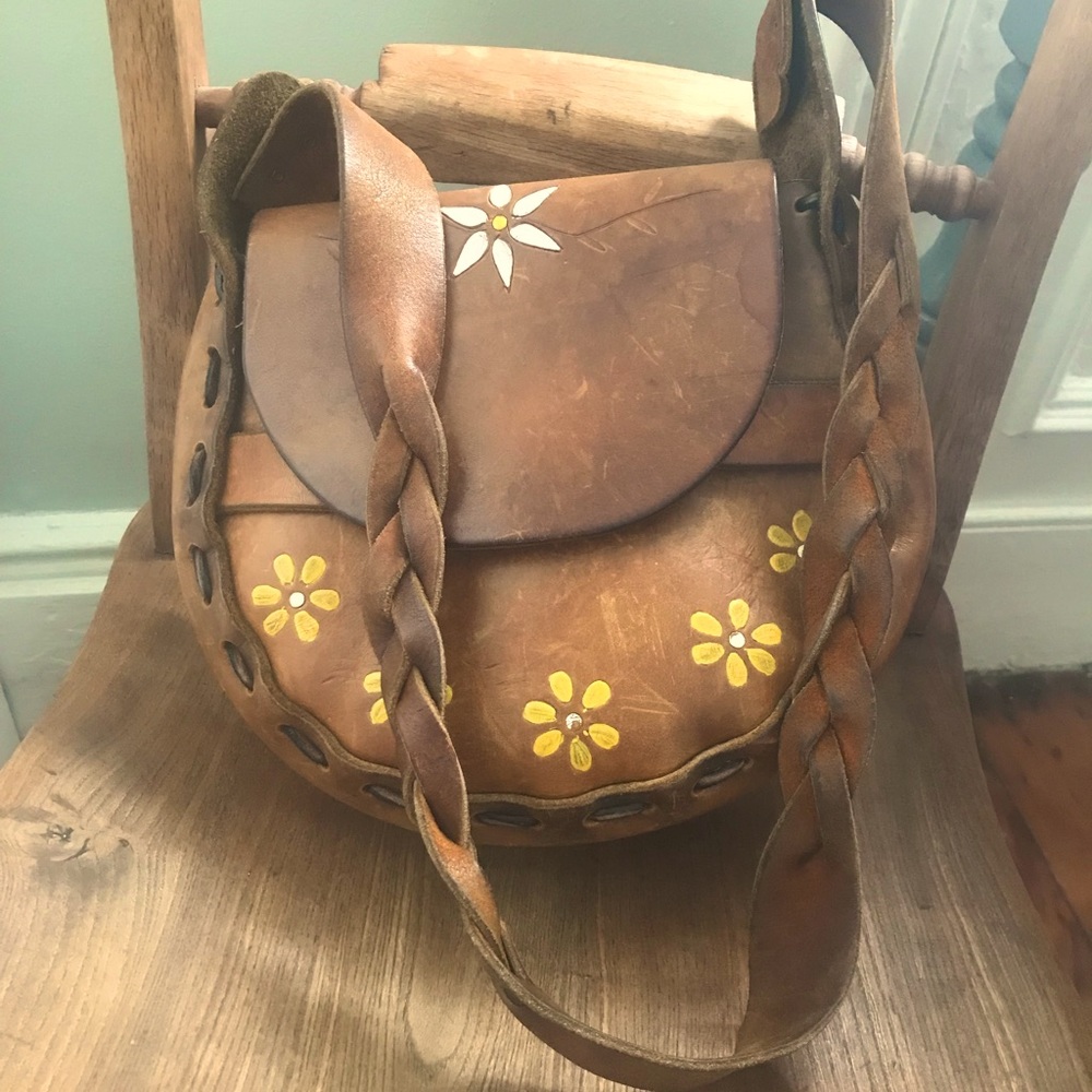 Handcrafted, genuine leather, bag purse.